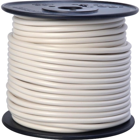 Road Power Primary Wire, 10 AWG, 1C, White, 100 ft. 55671923